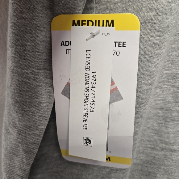 NASCAR Racing Licensed Varsity Graphic Tee Grey M - Picture 9 of 10